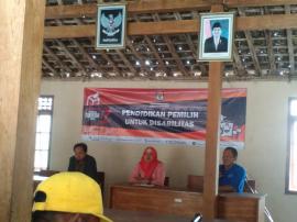 KPU Kabupaten Gunungkidul mengadakan sosialisasi Pendidikan Pemilih untuk Disabilitas